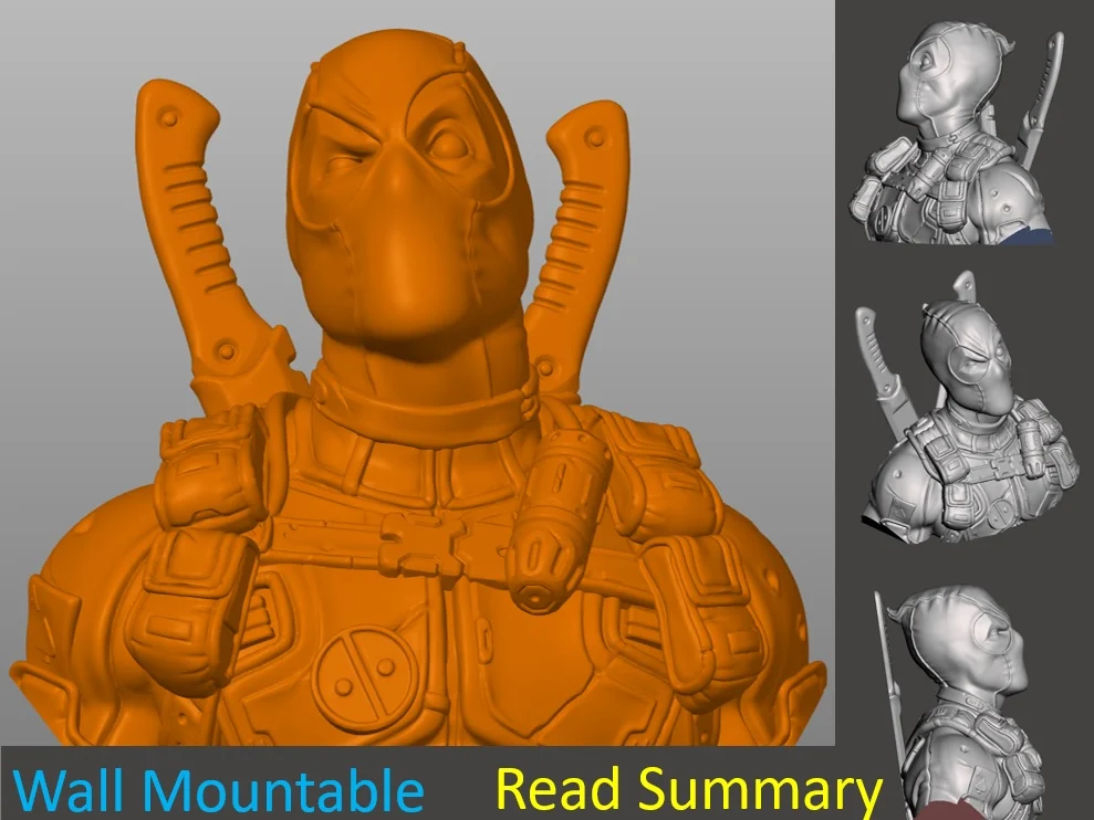 Deadpool Bust For Wall (Large)