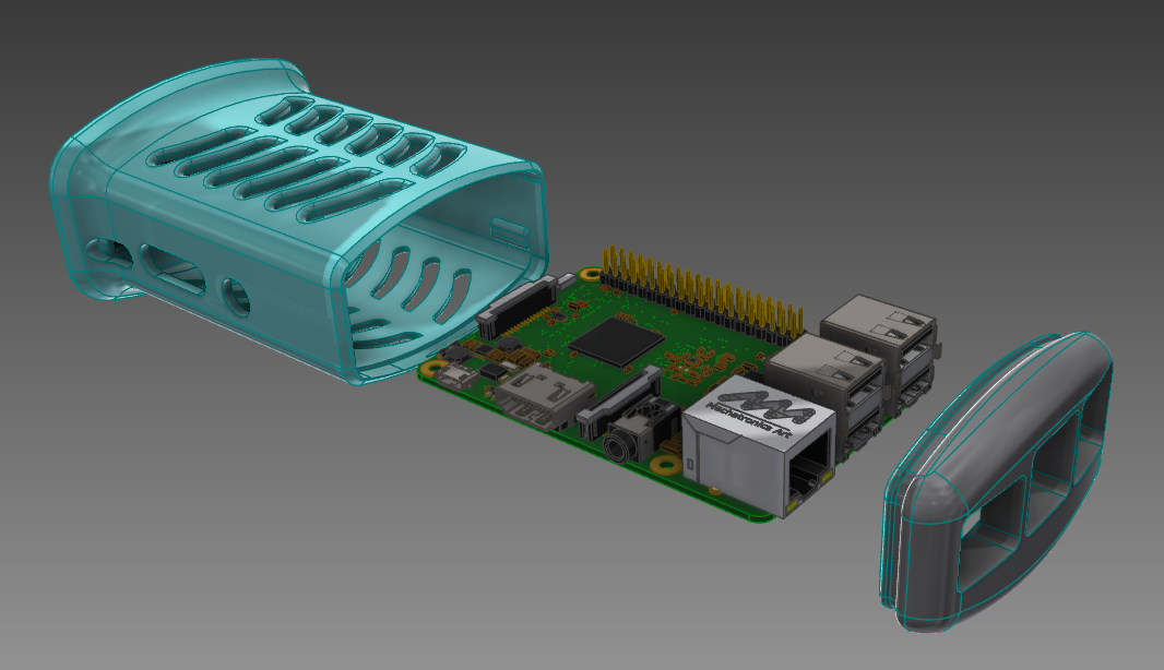 Raspberry Pi Standup Case