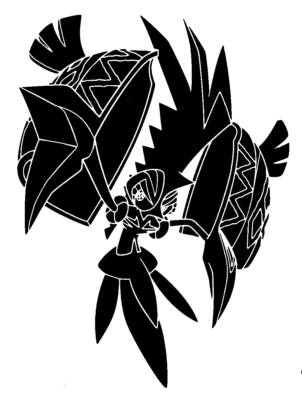Tapu Koko stencil