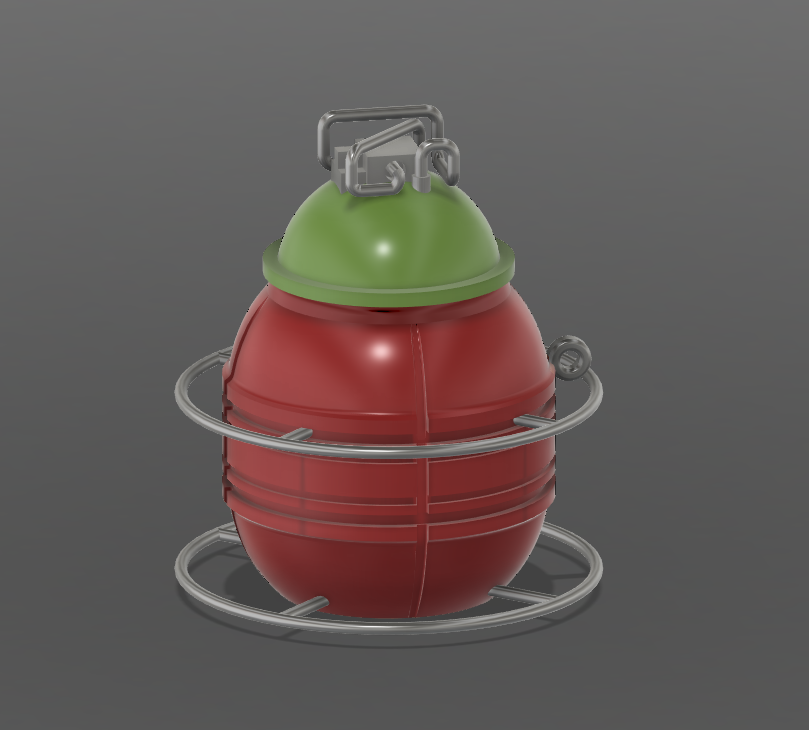 Impact Grenade STL File | Inspired by Arc Raiders | 3D Printable Prop |