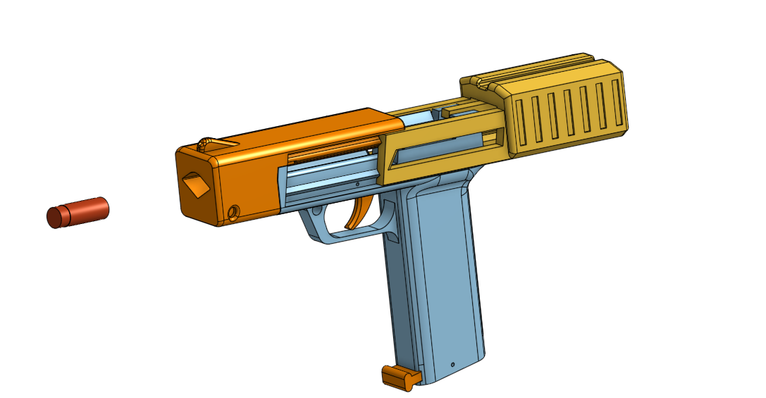 S.I.M.P. the Stringer Internal Magazine Pistol