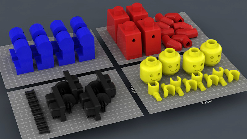 Minifig mass production
