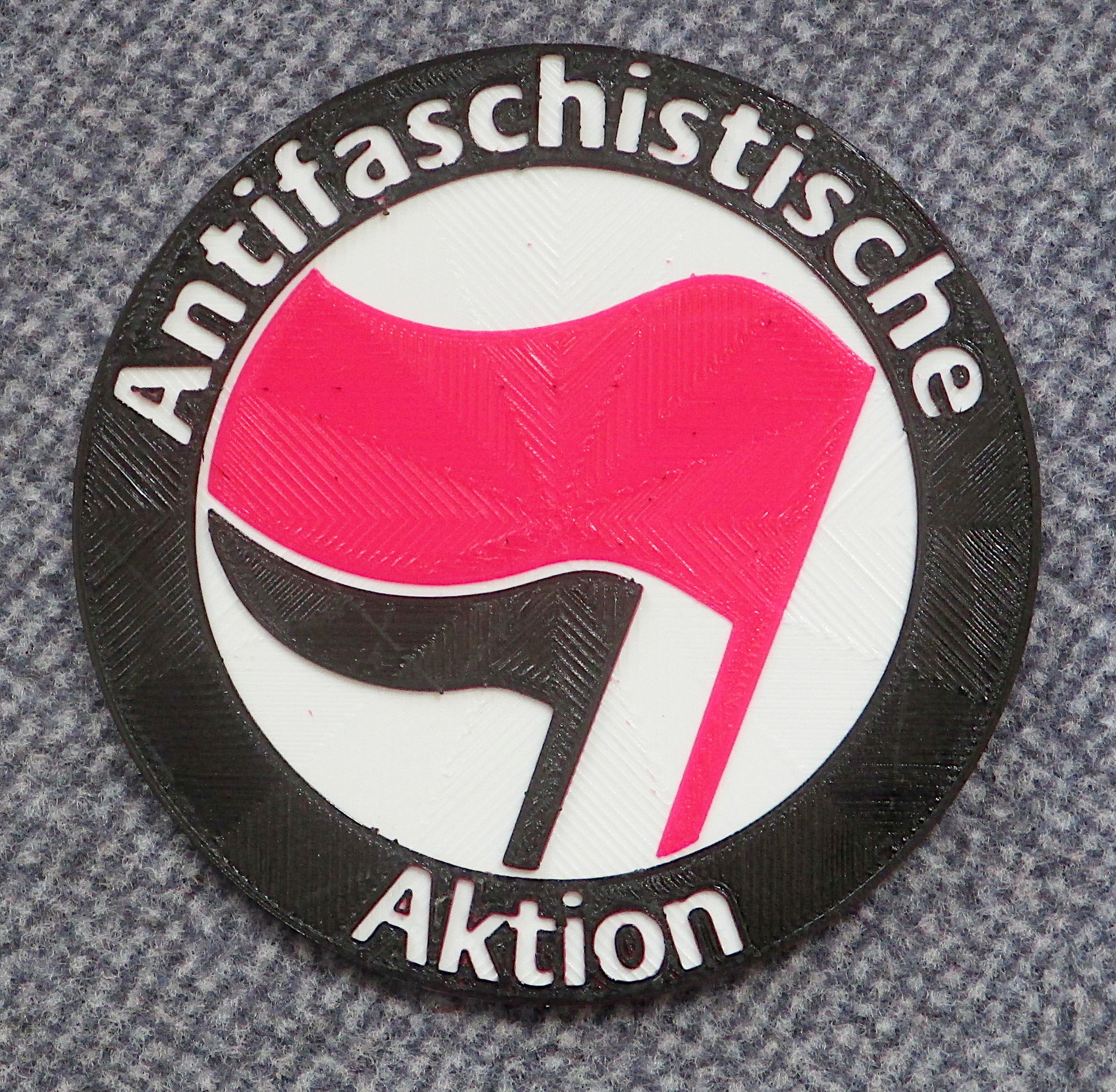 Antifascist Action badges