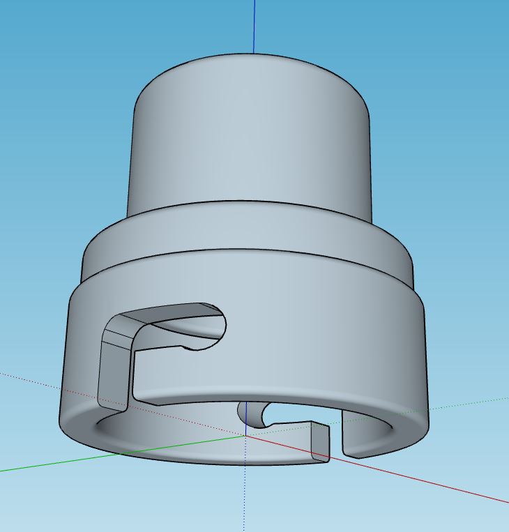 Bajonett Adapter 40mm Spiralschlauch Abfluss