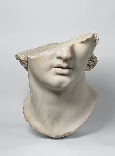 Fragmentary colossal head of a youth [Sculpture]