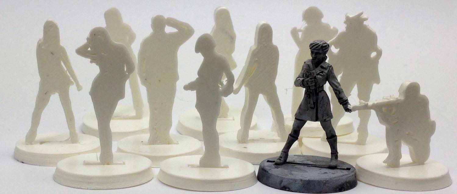 Flat minis for contemporary/scifi wargaming 28mm