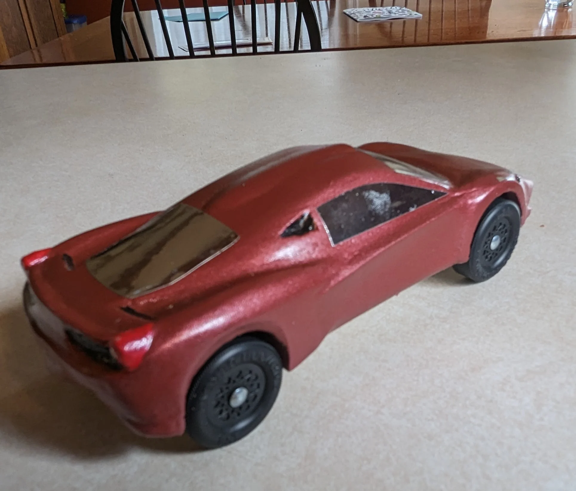 Ferrari 458 Pinewood Derby Car