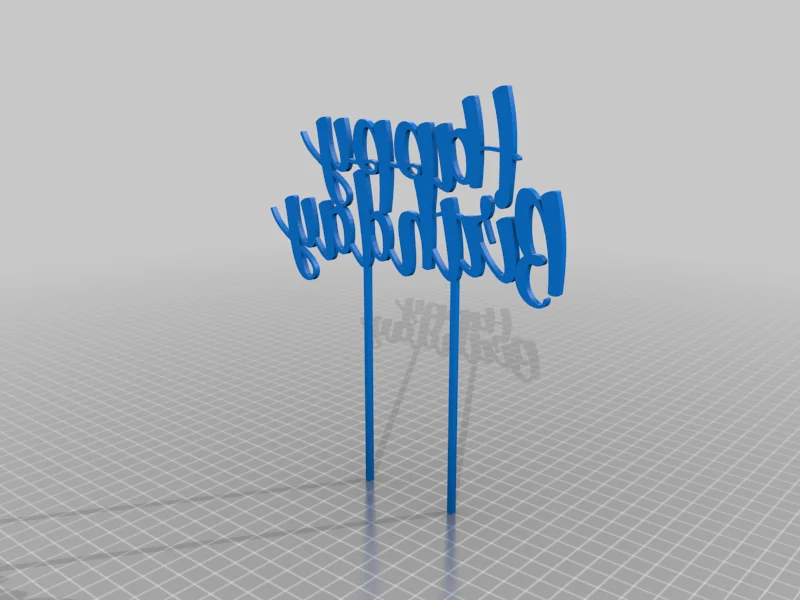 Happy Birthday Cake Topper