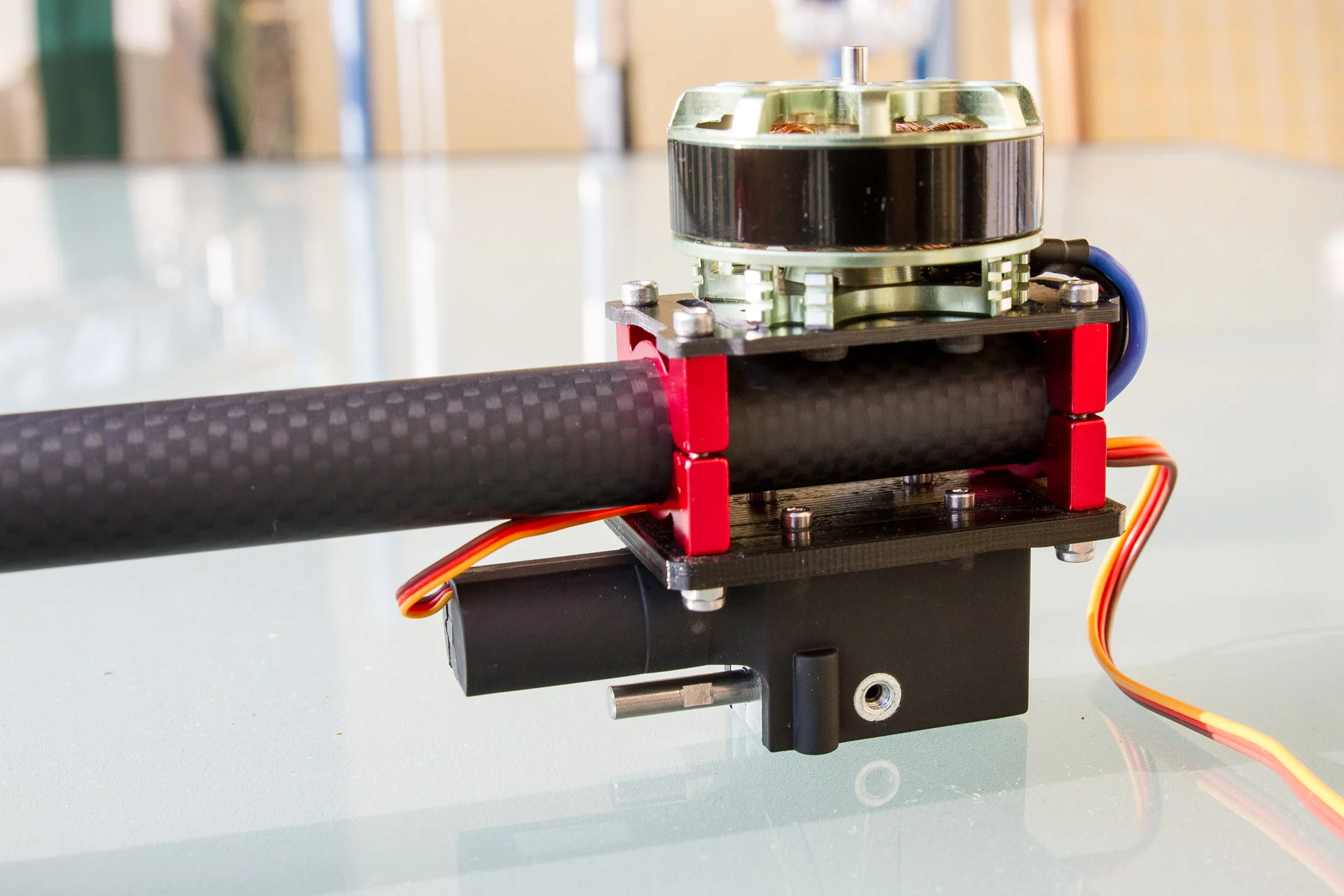 H4 680mm Alien Folding Multicopter - Mounting Plate (Motor Mount) for retractable landing gear servos