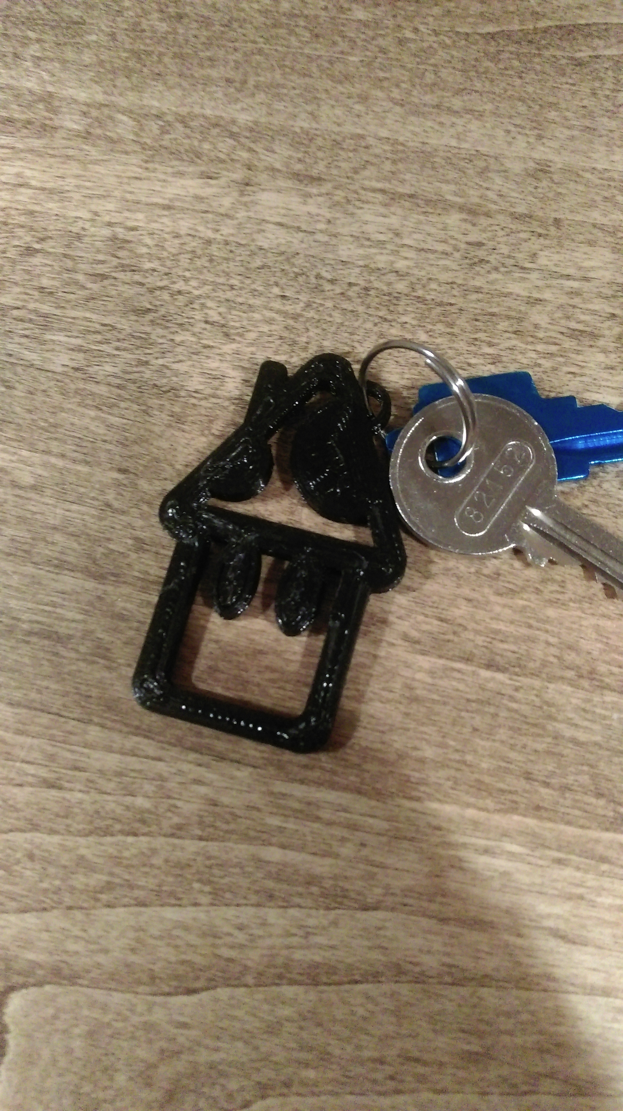 Mushroom House Keychain