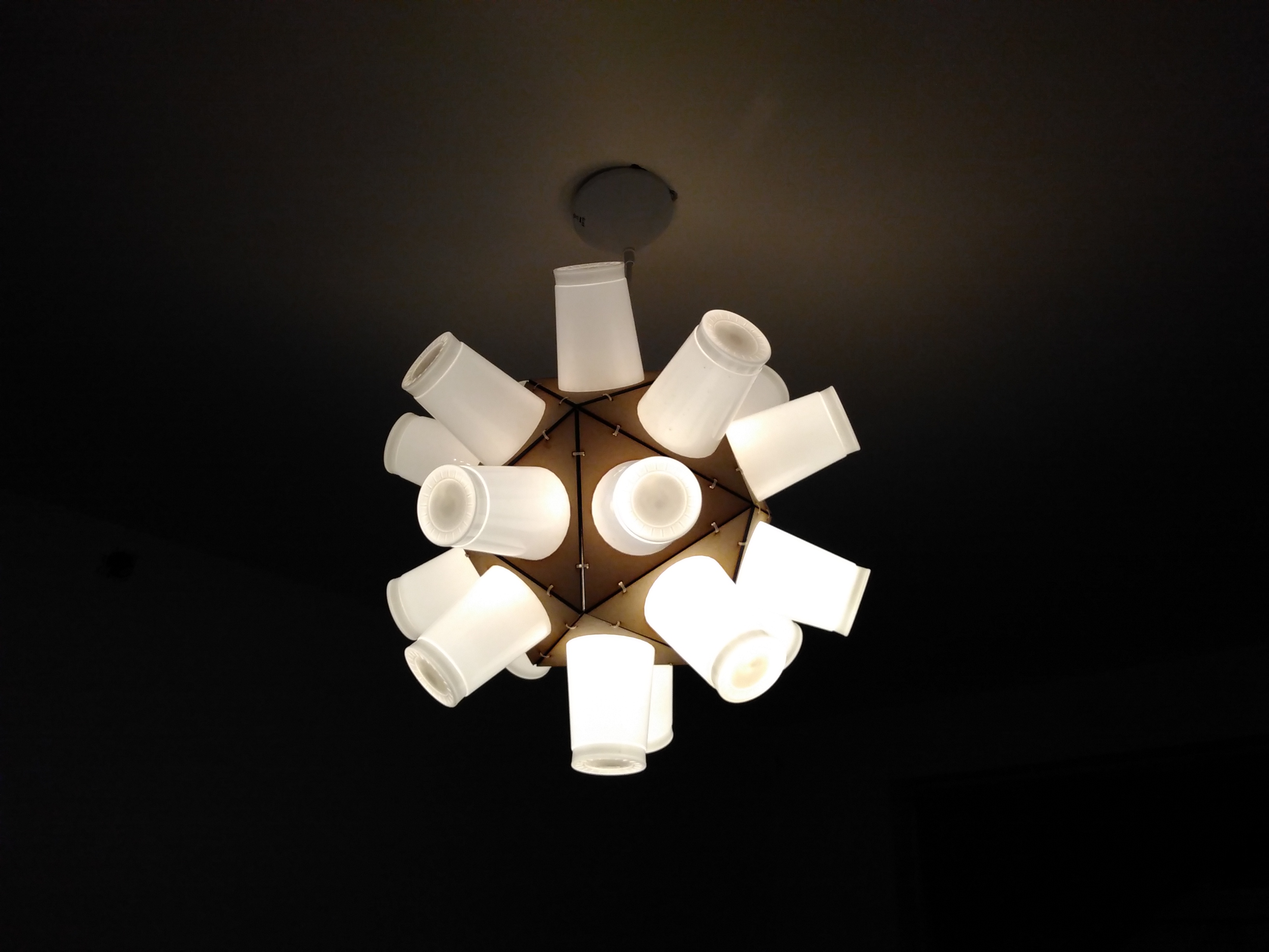 vegan yogurt cup lamp