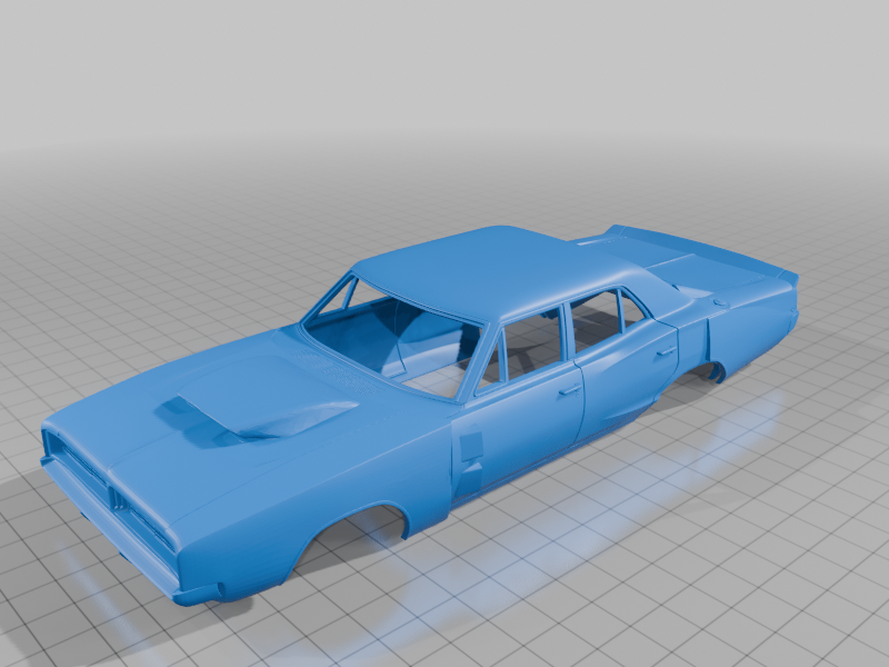 1/25 1969 Dodge Charger rt sedan body (what if)