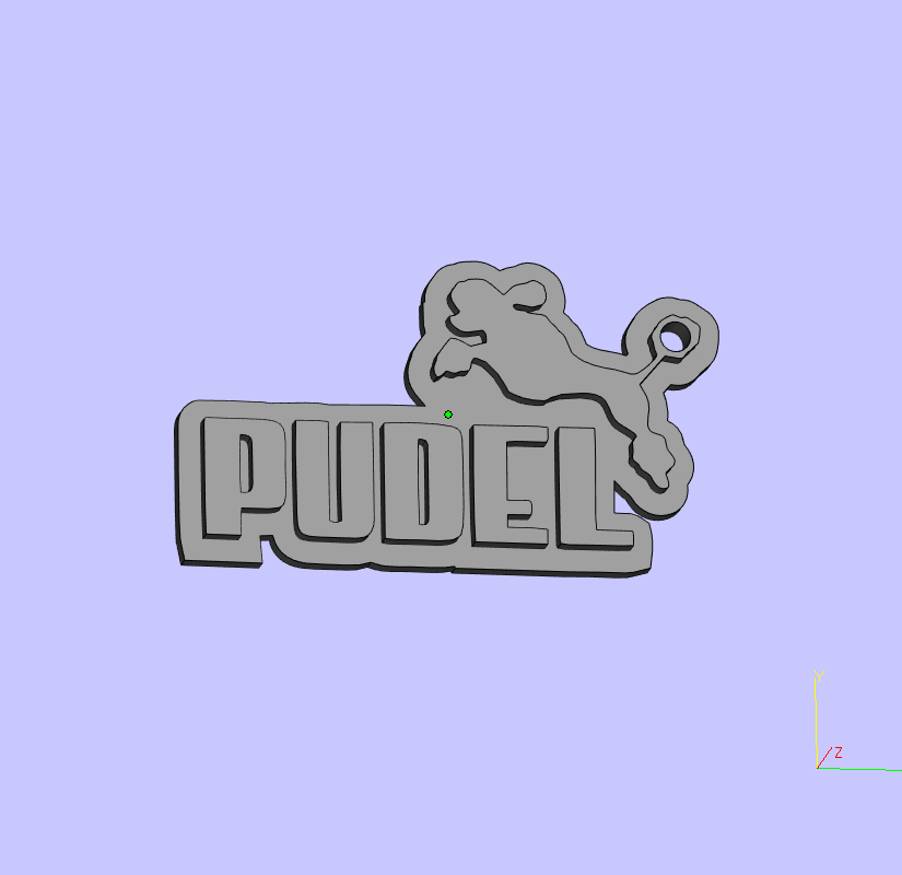 Pudel keychain