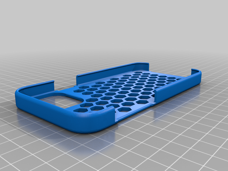 Iphone 12 pro case with a hexagonal tile pattern