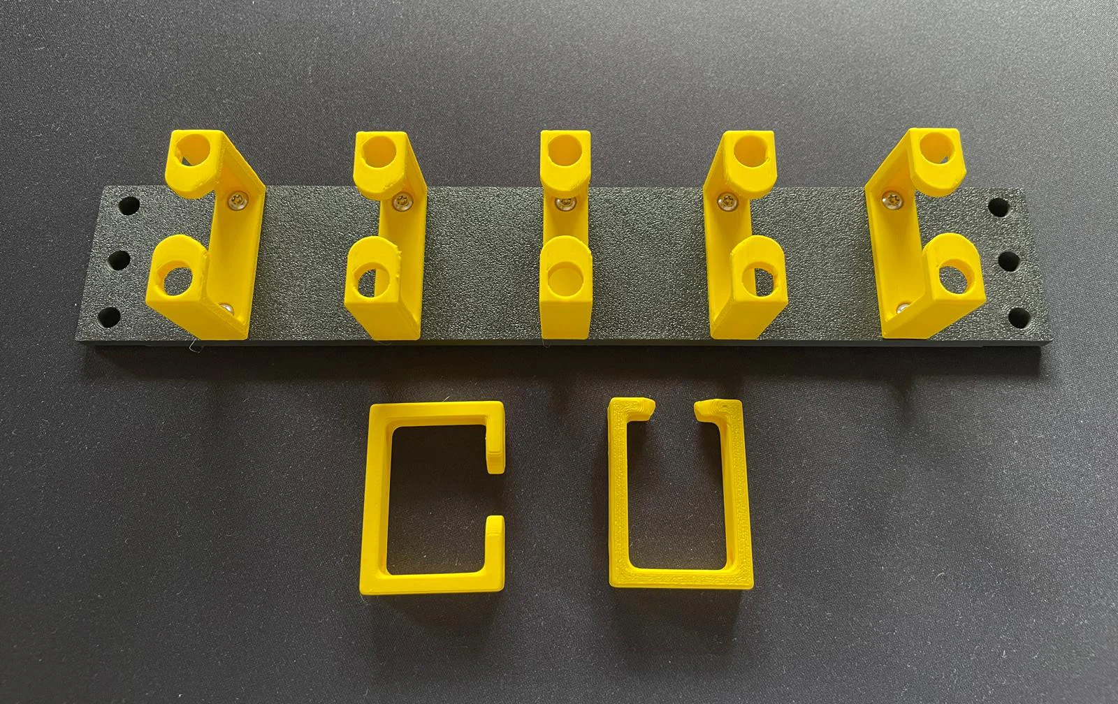 Cable management for 10 inch rack.