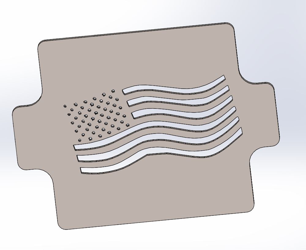 US FLAG STENCIL, for face masks
