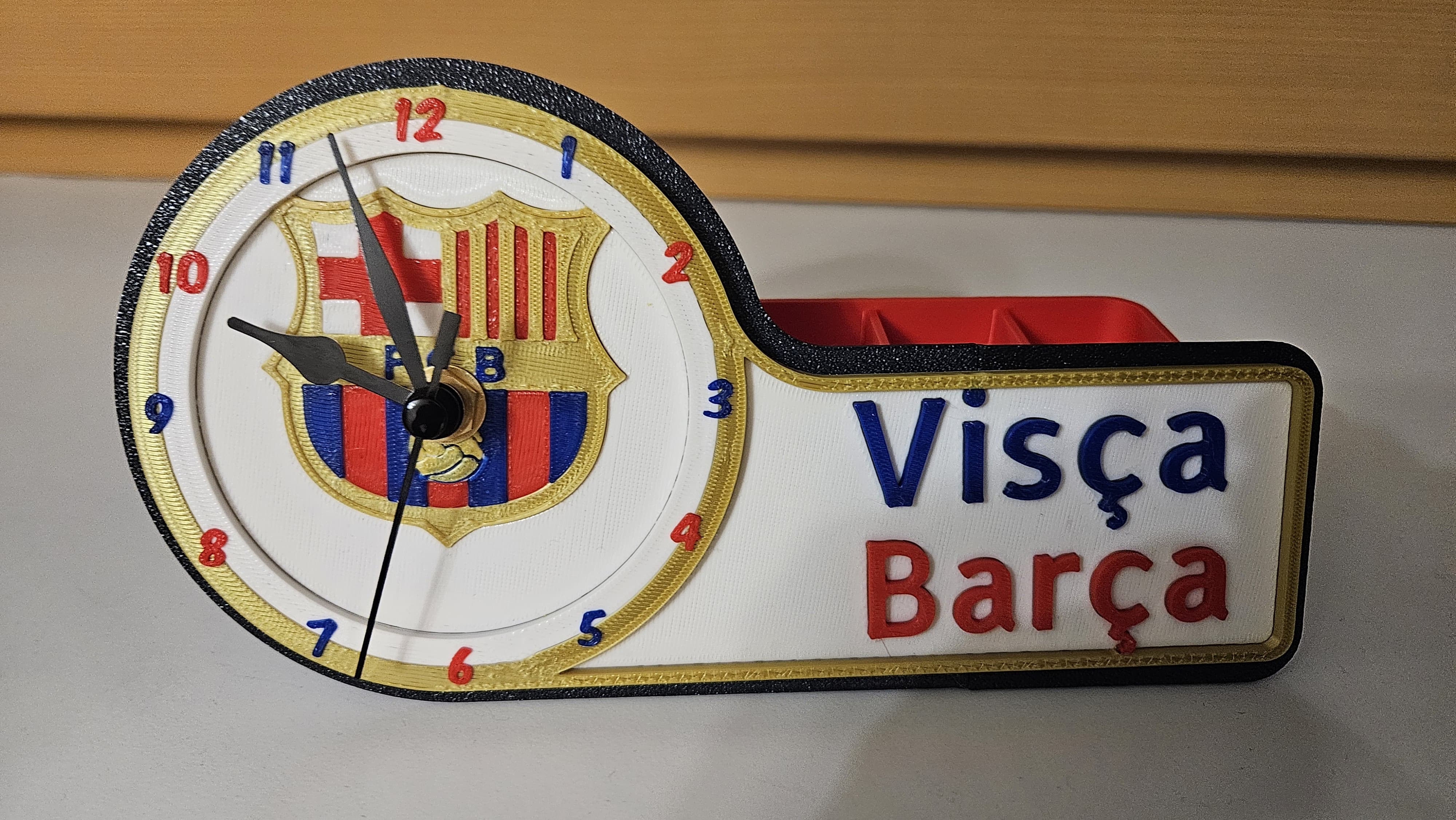 Barca Clockface - Makerworld Clock