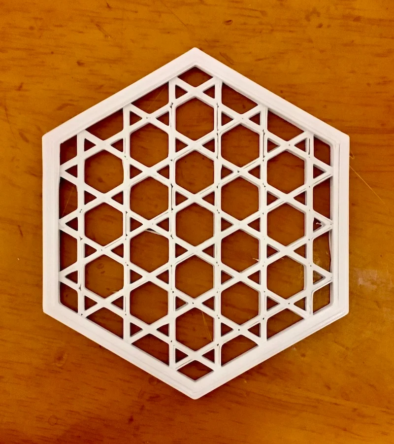 Kagome(Bamboo basket pattern) Coaster