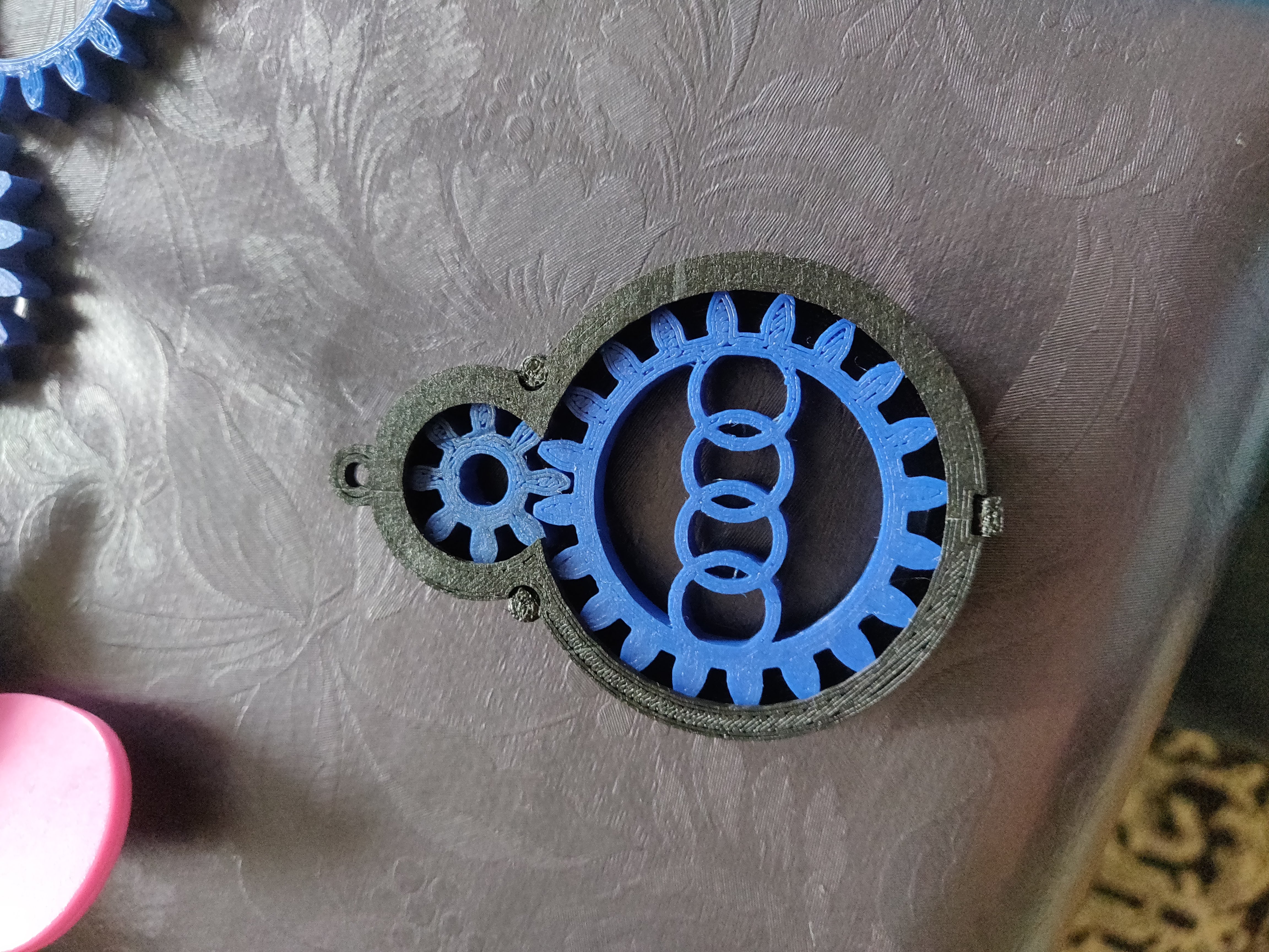 Audi gear keychain