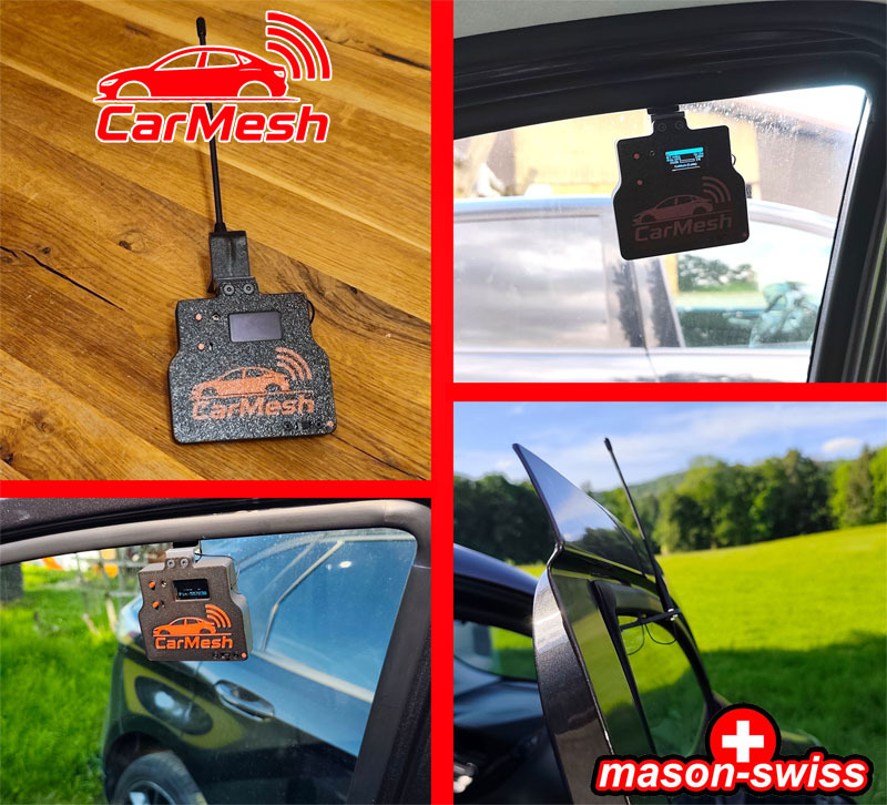 Car Mesh, Meshtastic, Meshcore Heltec V3