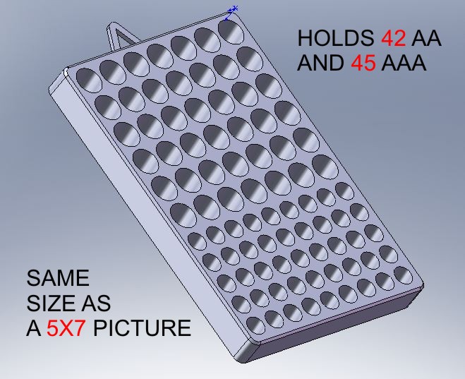 Giant AA & AAA Battery Rack