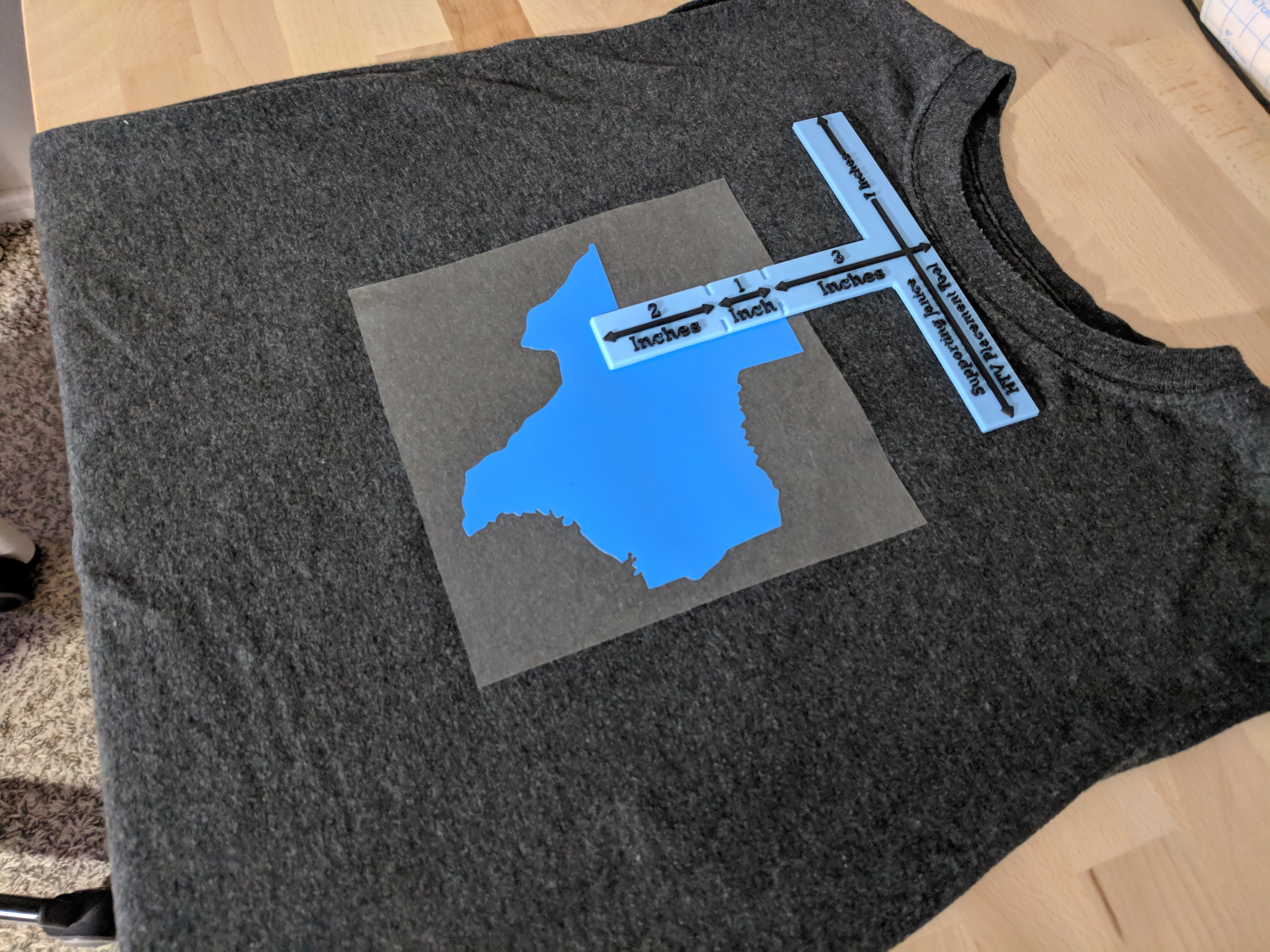 HTV Placement Tool - For Placing HTV onto Shirts