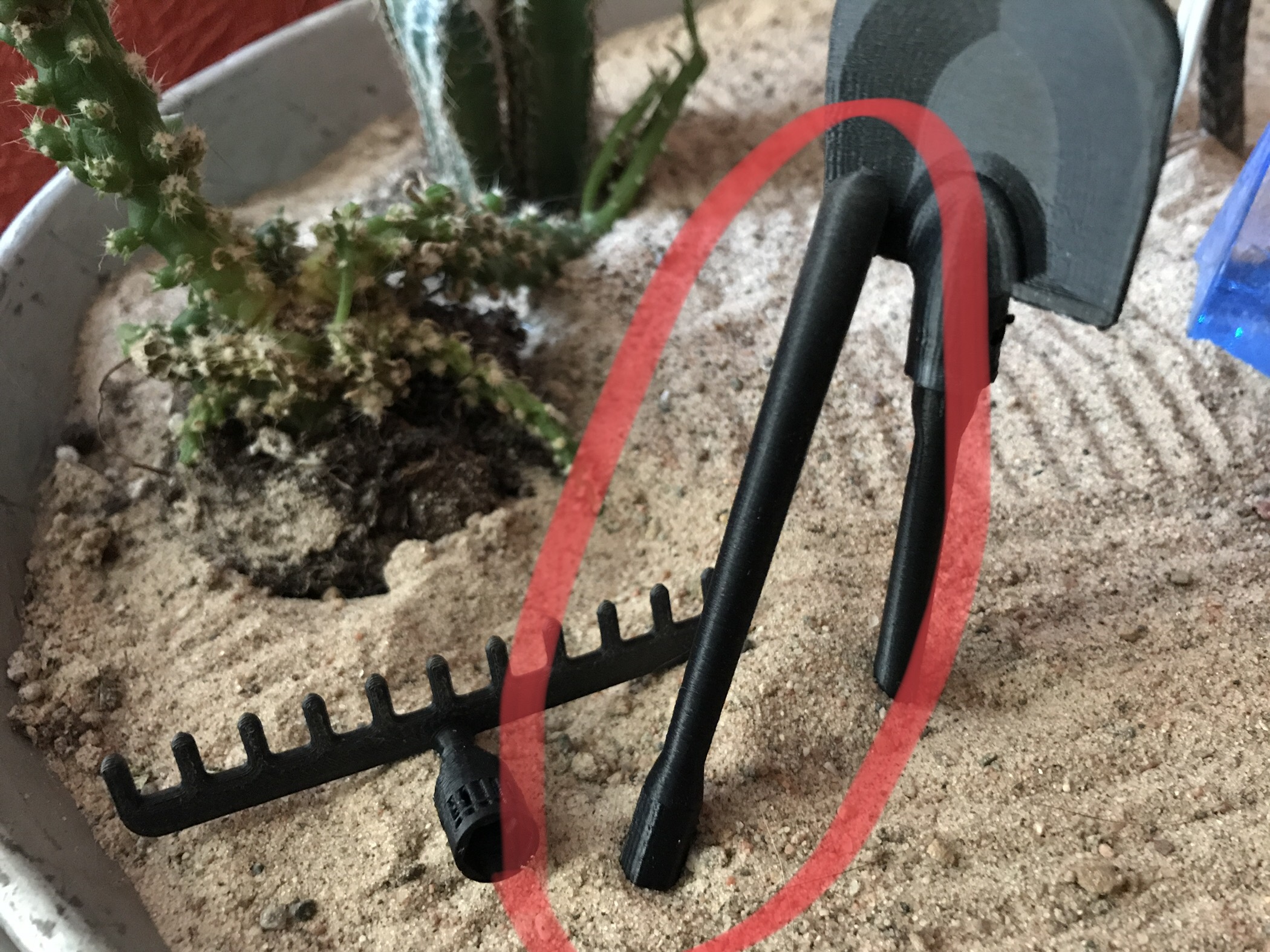 Desktop garden shaft