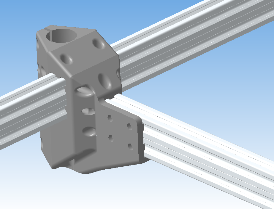 Re-D-Bot & D-Bot 16 mm rod Z axis mod for 2040 on the table