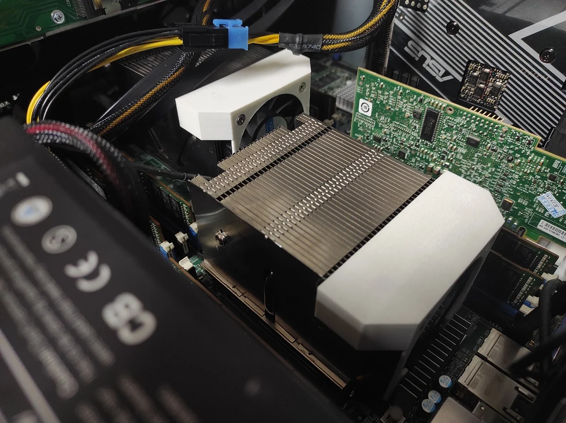 LGA2011-3 Narrow ILM Supermicro 2HE heatsink 60mm fan adapter (10 and 15mm fans)