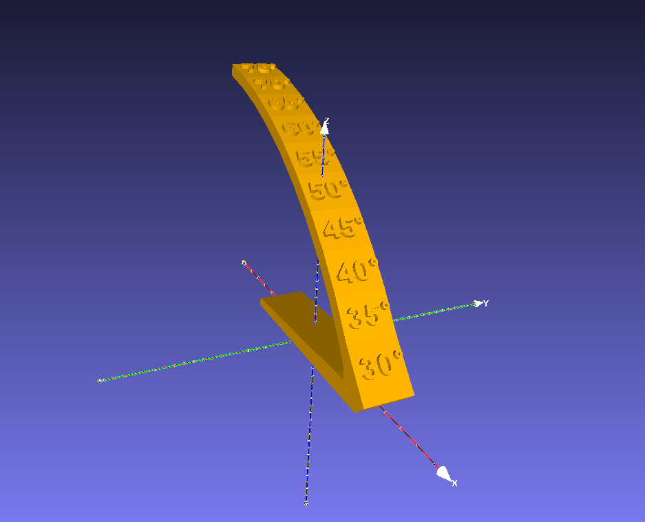 Overhang Angle Test Object
