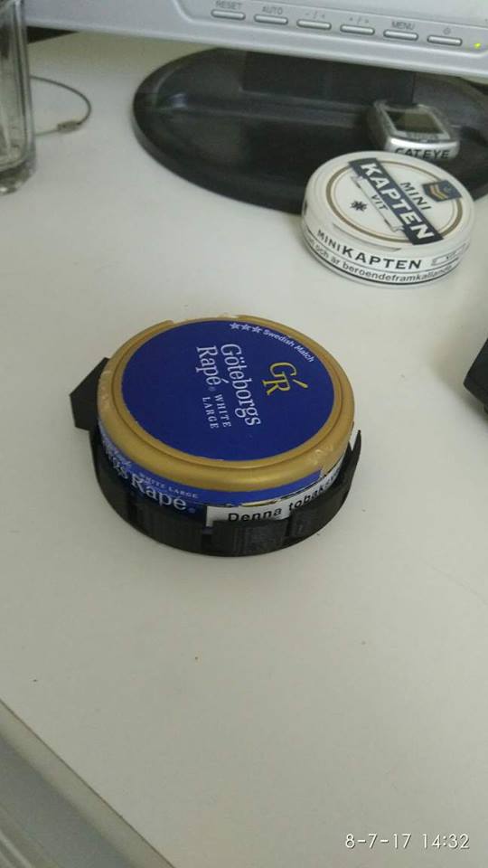 Snuff(snus) Cooler for Car Vent