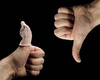 Practice using condoms