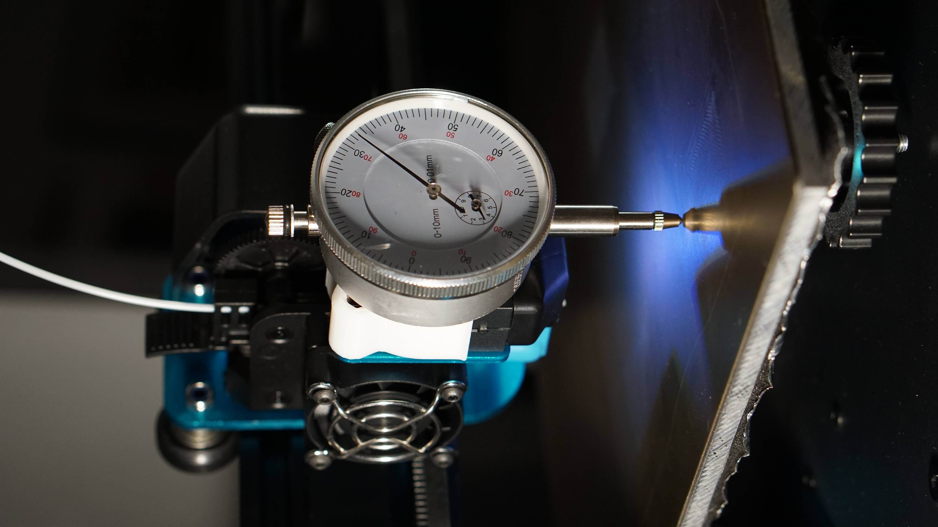 Artillery Sidewinder X1 dial gauge holder / Messuhrhalterung