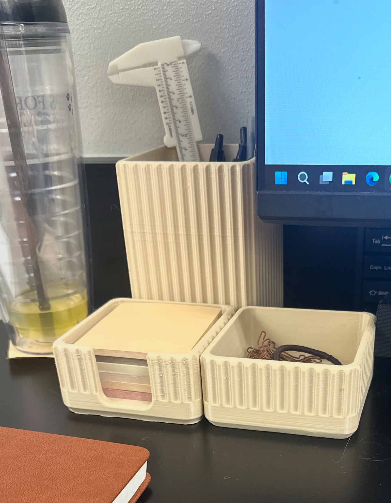 Aesthetic Desk Organizers - 3 pieces - Stylish Holders for Office Supplies