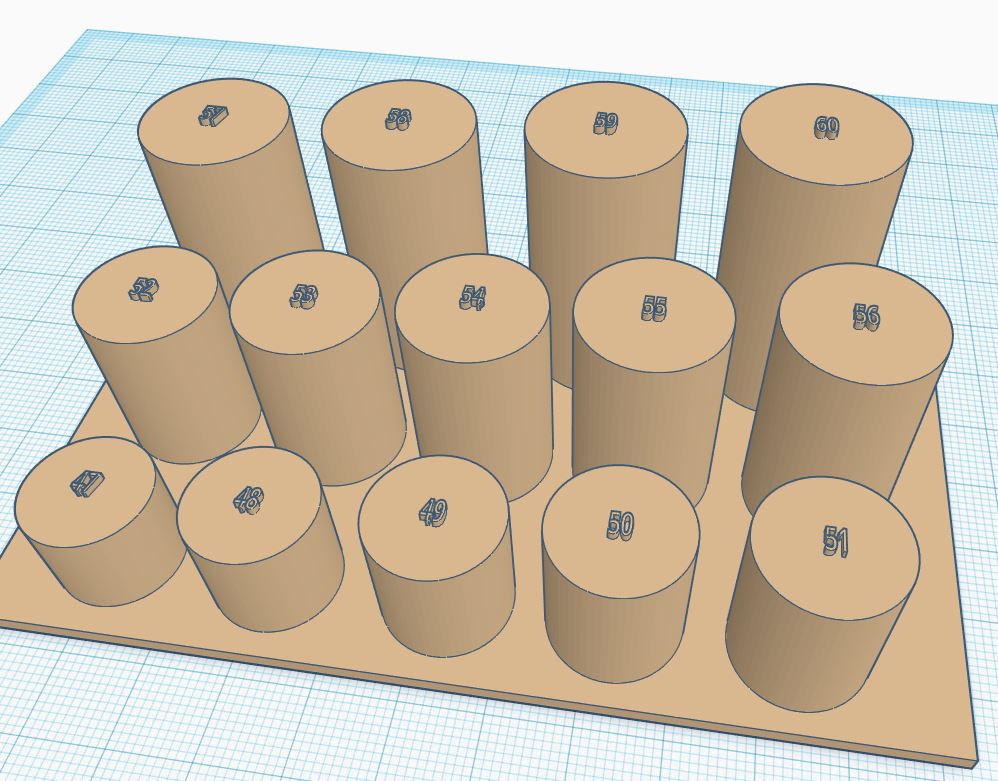 Virtual sizer ring french sizes (Baguier virtuel tailles Françaises)