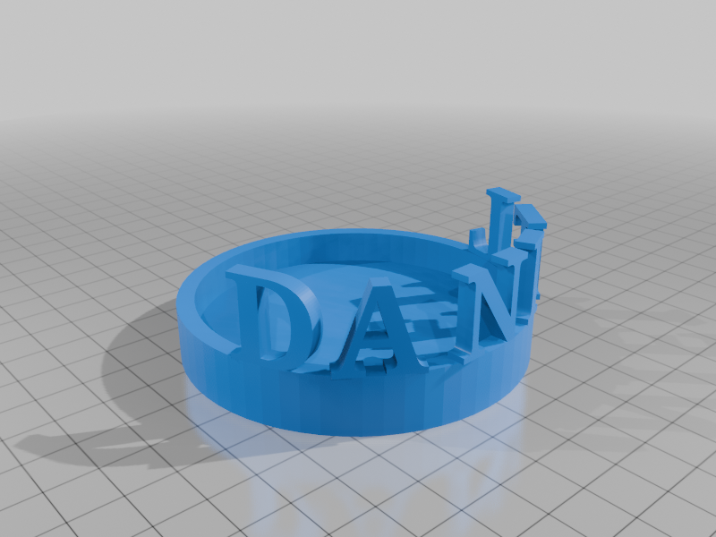 Customizable Table Holder for Cylindrical Pen Cup - "Daniel"