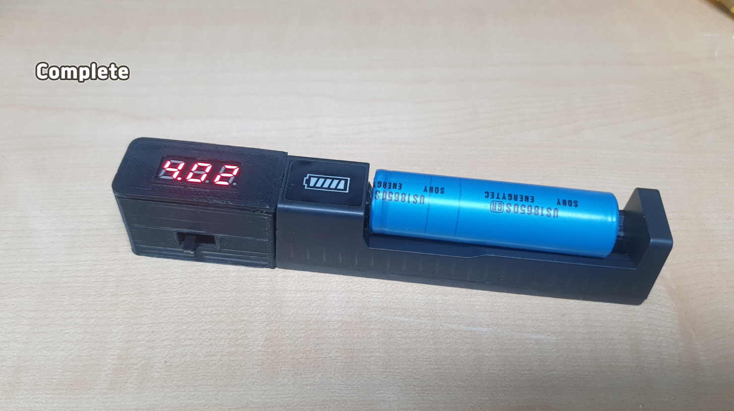 Upgrade to voltage check and type C charging_Use of USB lithium charger10400/14500/16340/16650/14650/18350/18500/18650/20700