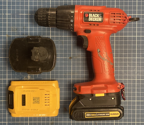 DeWalt to Black&Decker battery adapter