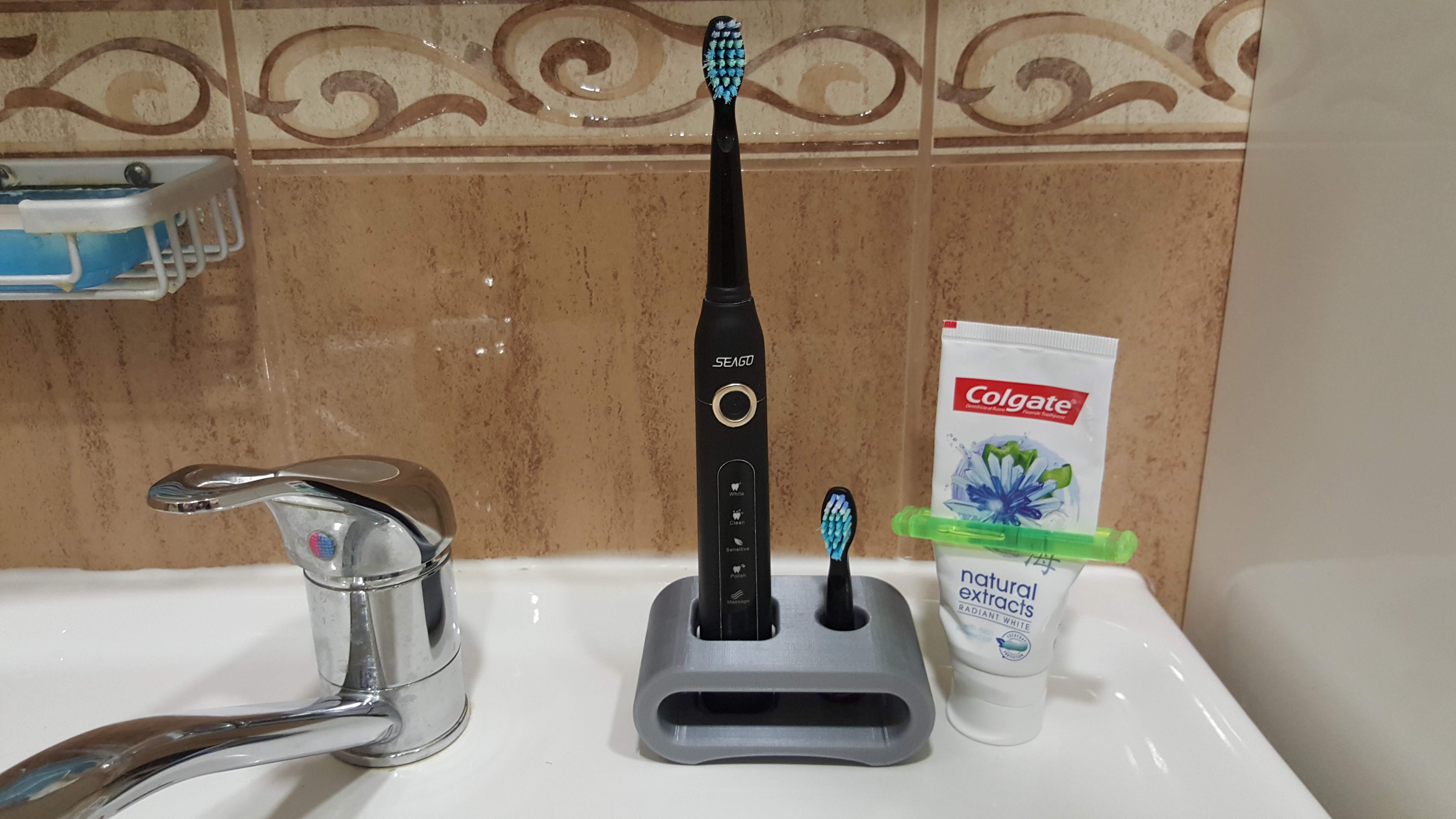 Holder for electric sonic toothbrush