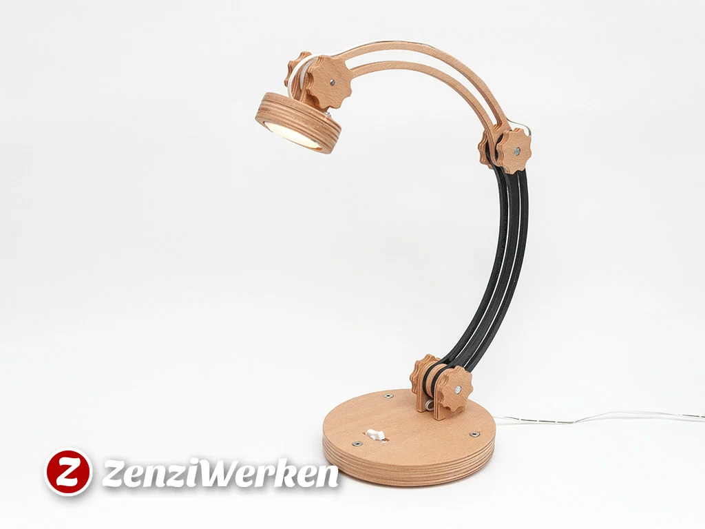 Desk Lamp "The Arc" cnc/laser