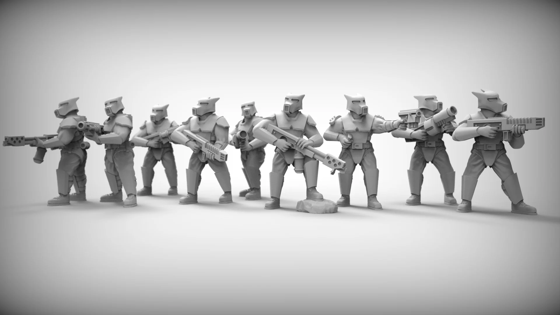 SPECIAL WEAPONS - GUARD DOGS x9 28mm (RESIN)