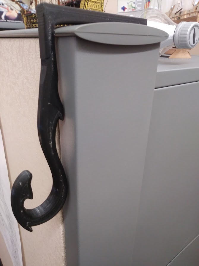 Fishhook coat hook