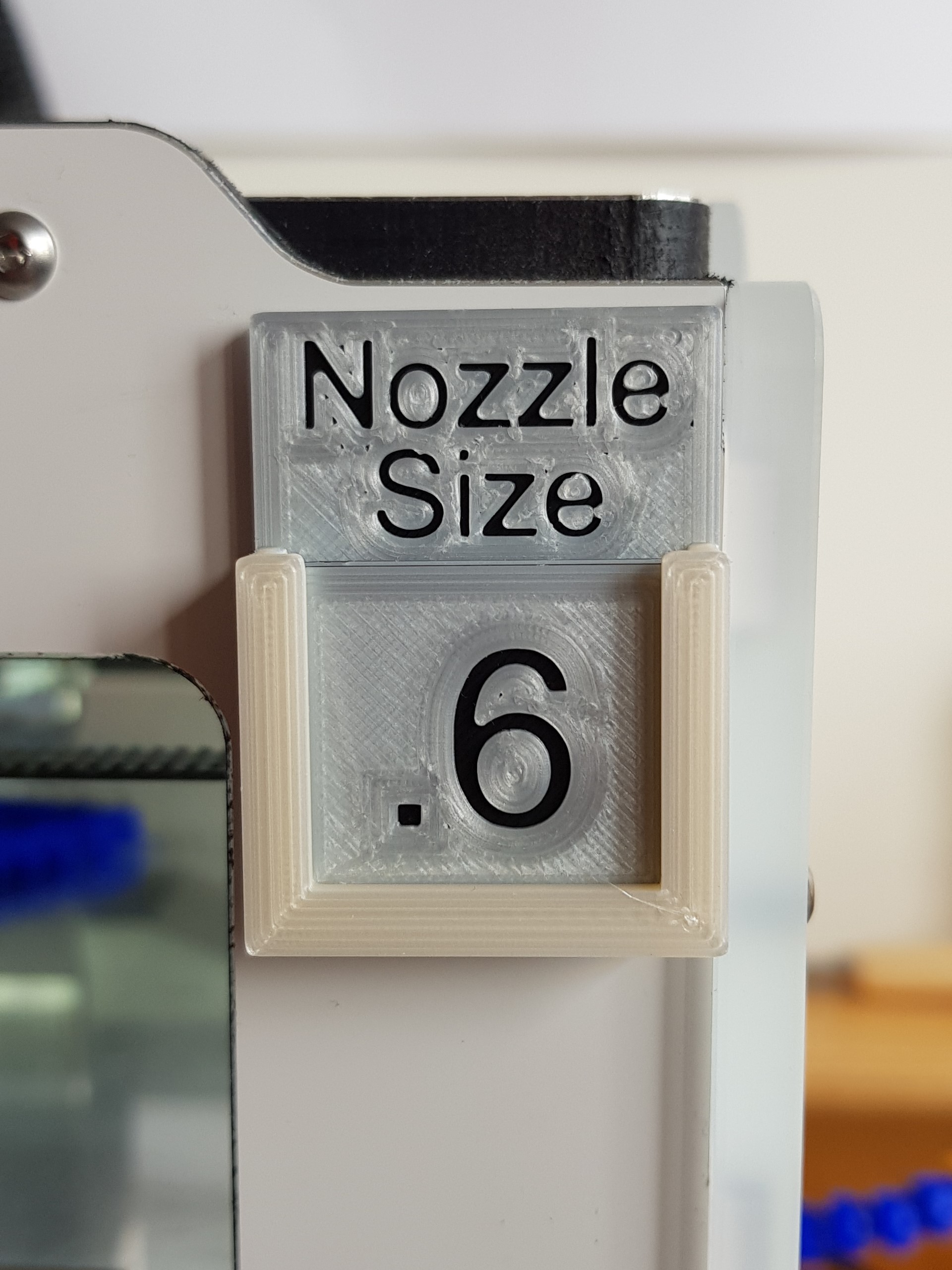 Nozzle Size Indicator