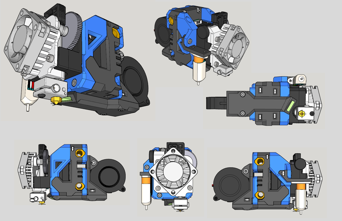 Titan Aero extruder for Prusa Bear i3 full