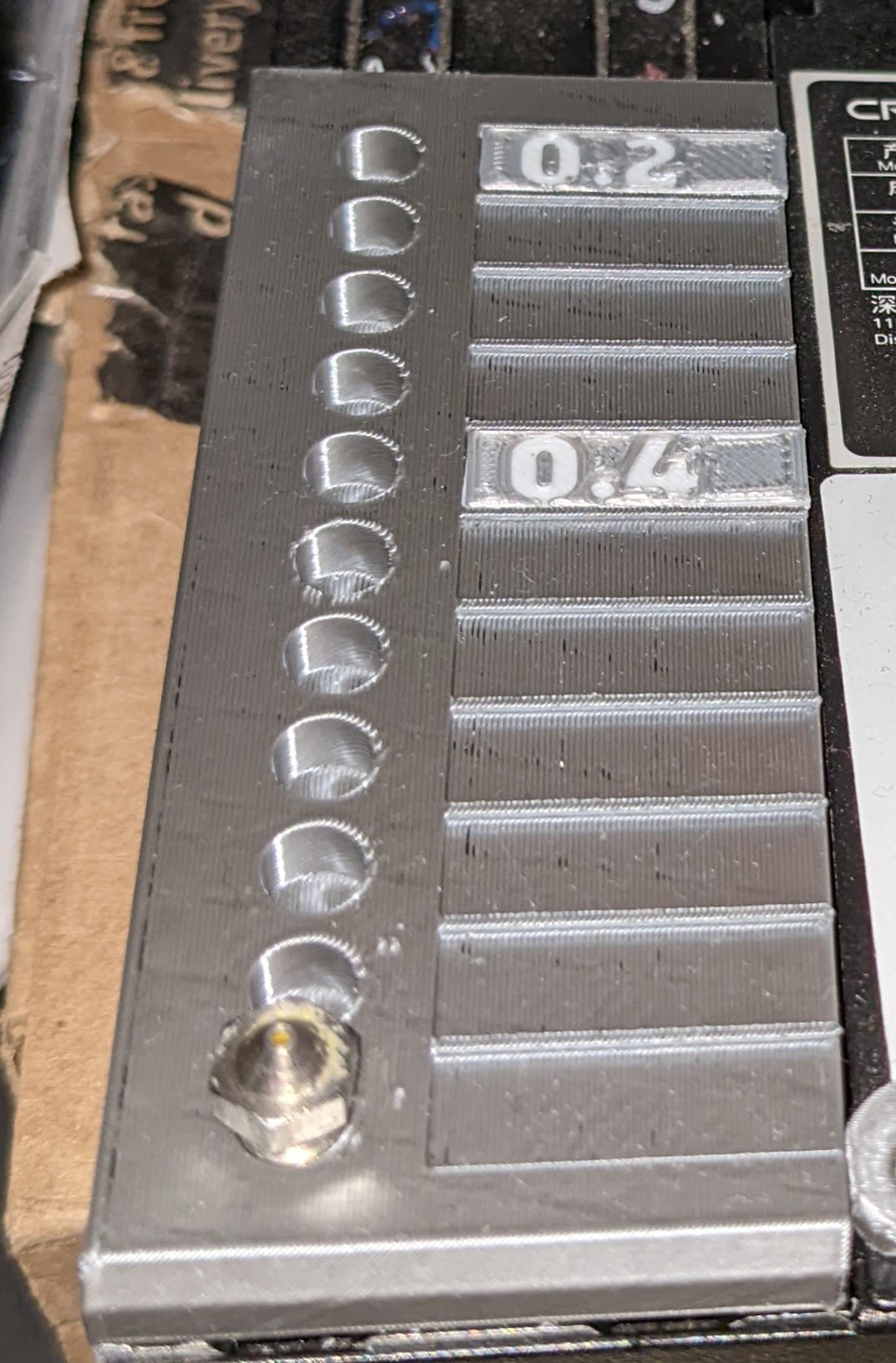 Ender 3 Nozzle Holder with removable tags