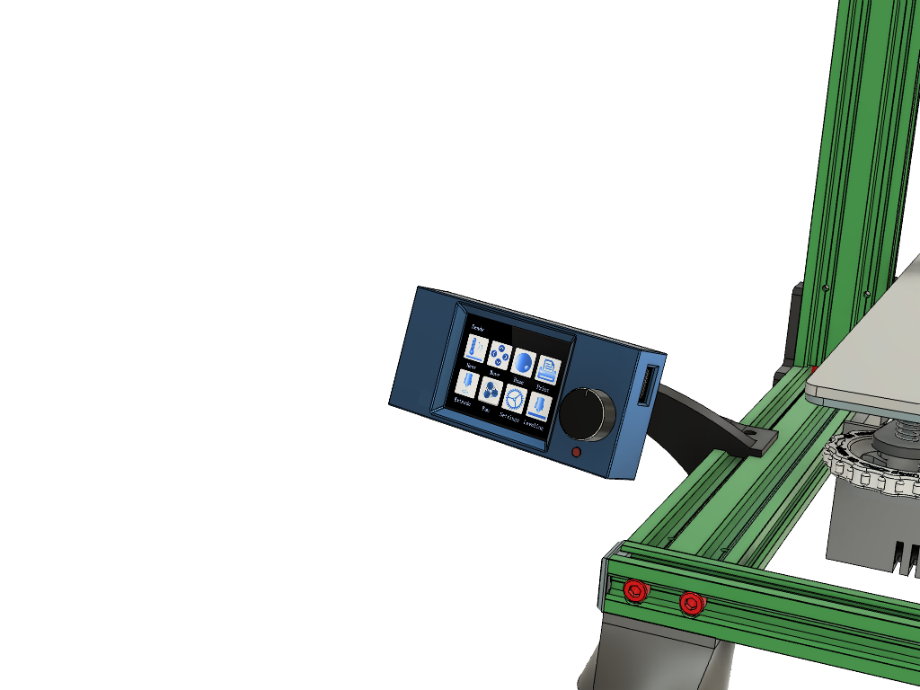 Slim and Elegant BTT TFT24 V1.1 Touch Screen Extrusion Mount