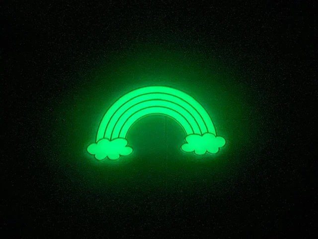 Glow in the dark rainbow for girls
