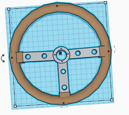 Old race steeringwheel