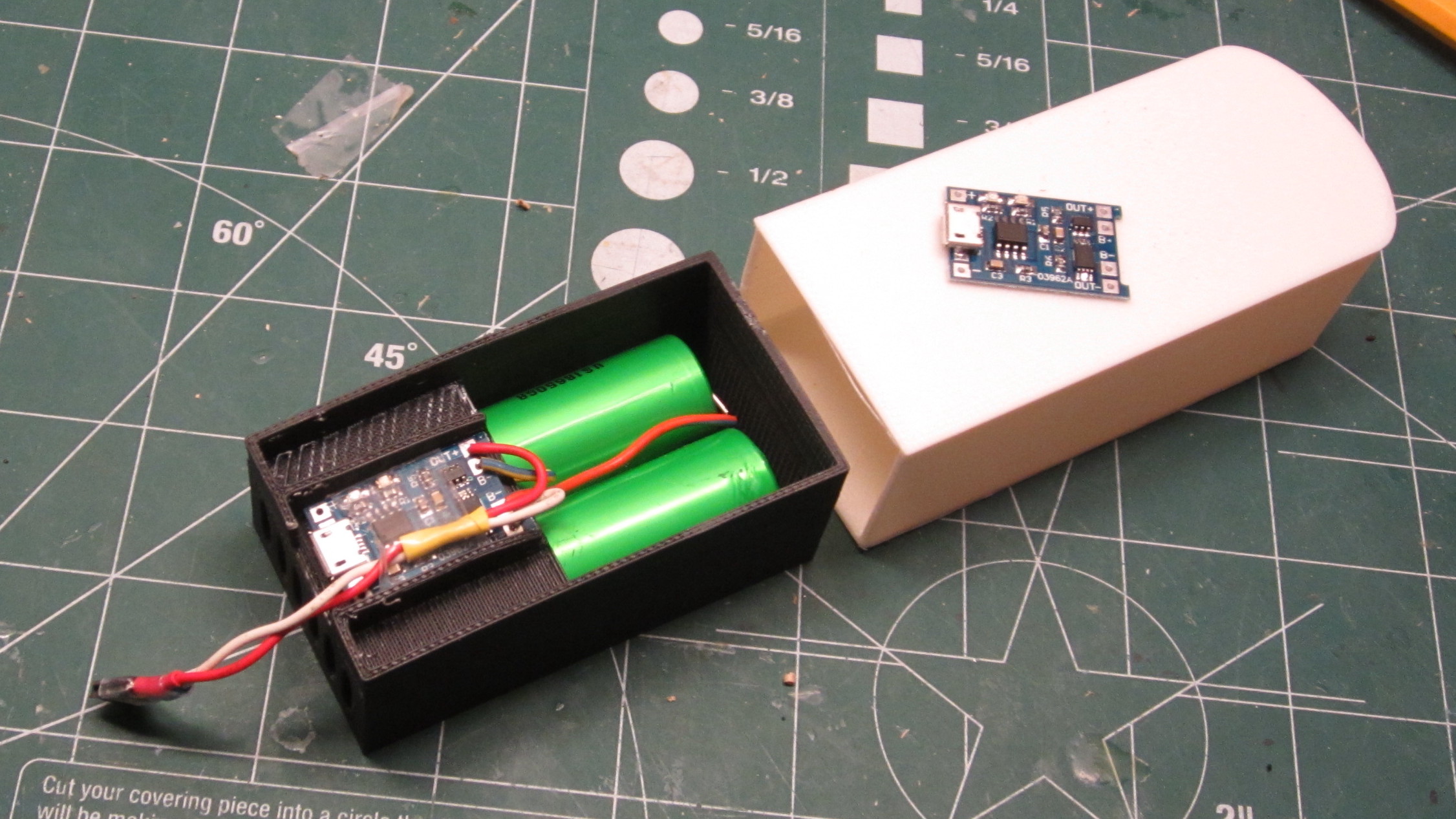 Dual 18650 Battery Holder