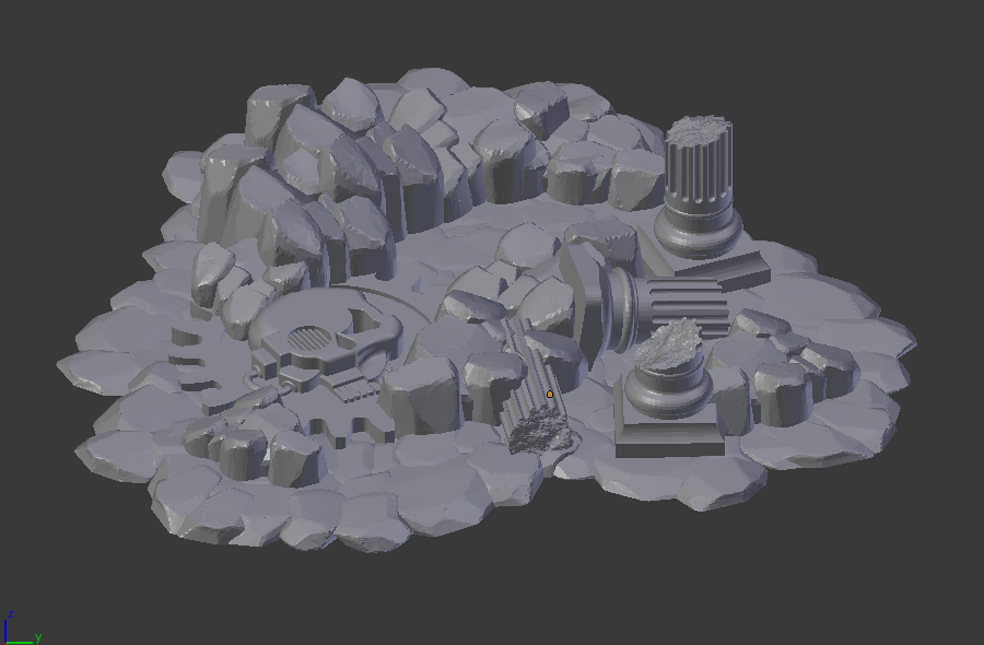 Sci-Fi Rocky Ruin